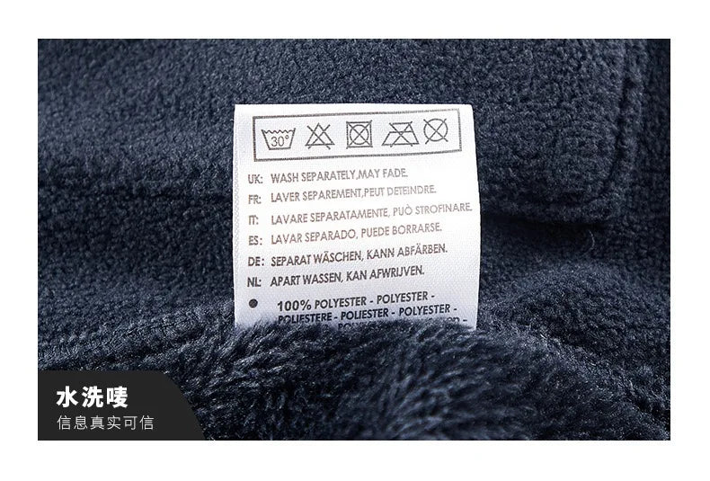 Winter New Fashion Trend Retro Sports Thick Warm Lamb Wool Jacket Men's Casual Loose Comfortable High-Quality Plus Size Jacket