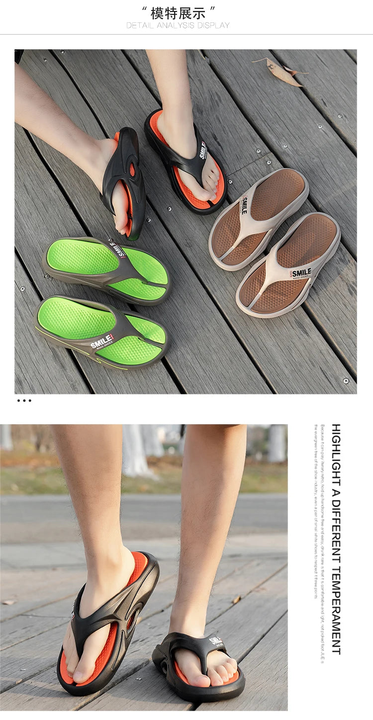 Massage Flip Flops for Men  Breathable Beach Sandals