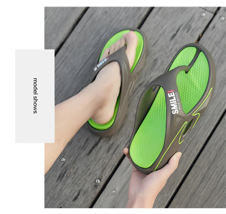 Massage Flip Flops for Men  Breathable Beach Sandals