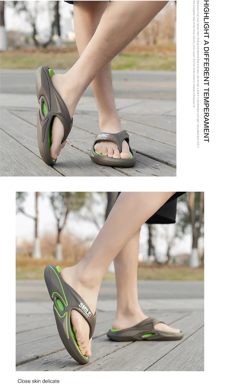 Massage Flip Flops for Men  Breathable Beach Sandals