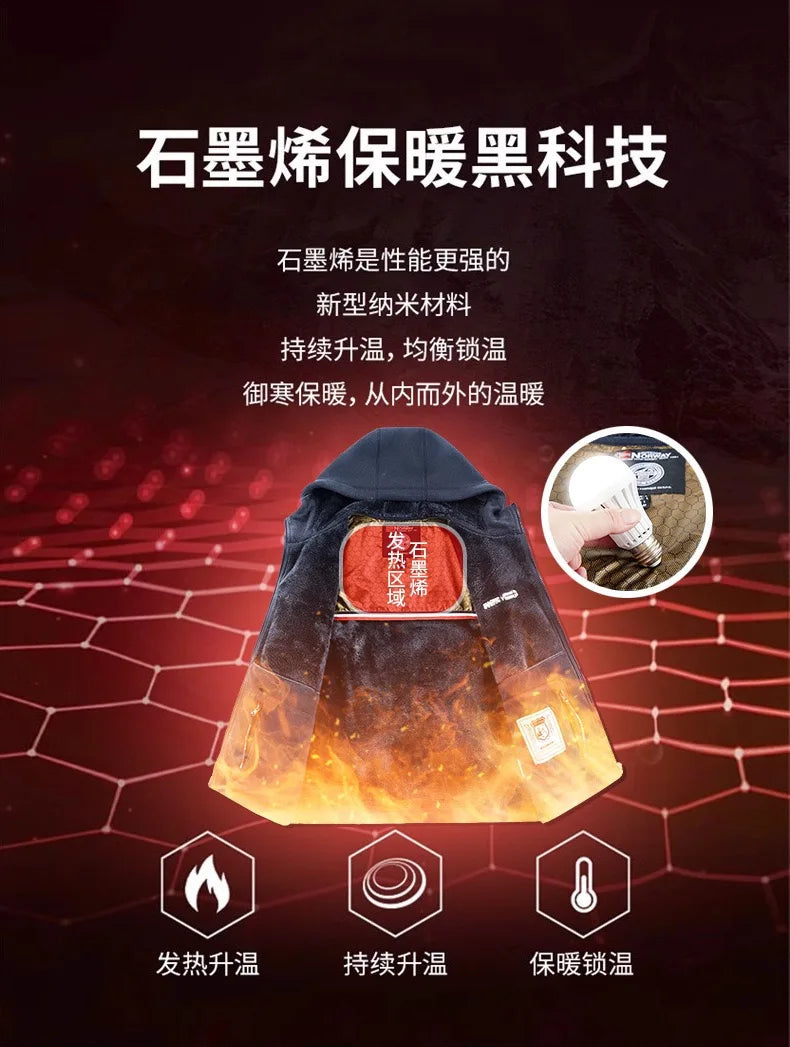 Winter New Fashion Trend Retro Sports Thick Warm Lamb Wool Jacket Men's Casual Loose Comfortable High-Quality Plus Size Jacket