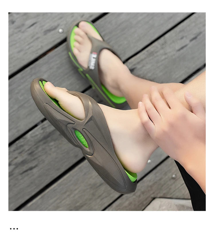 Massage Flip Flops for Men  Breathable Beach Sandals